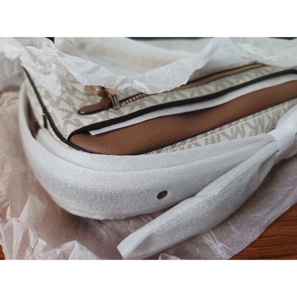 Michael Kors Jet Set Crossbody Bag Shoulder with Large Zip Chain - Brown - Picture 5 of 5